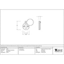 From The Anvil - 30mm Round Escutcheon - Aged Bronze - 83951 - Choice Handles