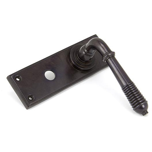 From The Anvil - Reeded Lever Bathroom Set - Aged Bronze - 83955 - Choice Handles