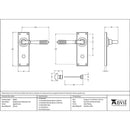 From The Anvil - Reeded Lever Bathroom Set - Aged Bronze - 83955 - Choice Handles