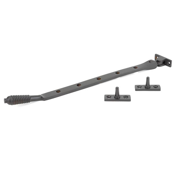 From The Anvil - 12" Reeded Stay - Aged Bronze - 83970 - Choice Handles