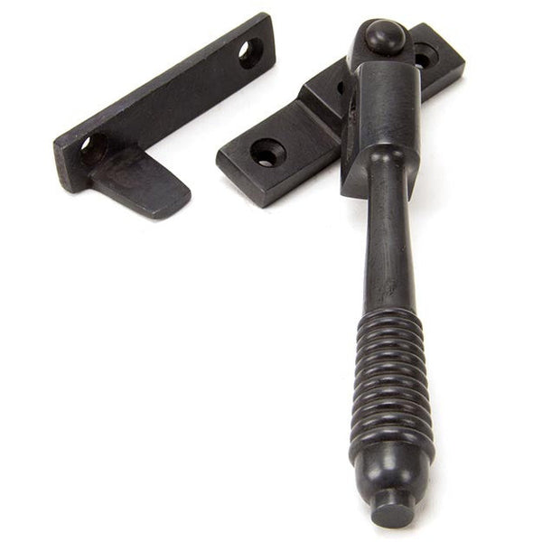 From The Anvil - Night-Vent Locking Reeded Fastener - Aged Bronze - 83971 - Choice Handles