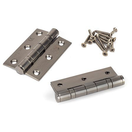 From The Anvil - 3" Ball Bearing Butt Hinge (pair) ss - Aged Bronze - 83976 - Choice Handles