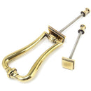 From The Anvil - Slimline Art Deco Door Knocker - Aged Brass - 90028 - Choice Handles