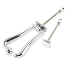 From The Anvil - Slimline Art Deco Door Knocker - Polished Chrome - 90033 - Choice Handles