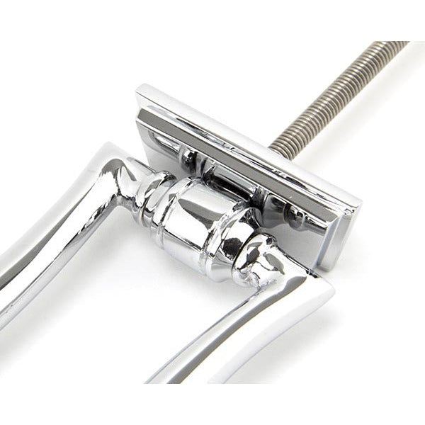 From The Anvil - Slimline Art Deco Door Knocker - Polished Chrome - 90033 - Choice Handles