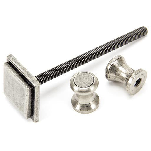 From The Anvil - Slimline Art Deco Door Knocker - Pewter Patina - 90035 - Choice Handles