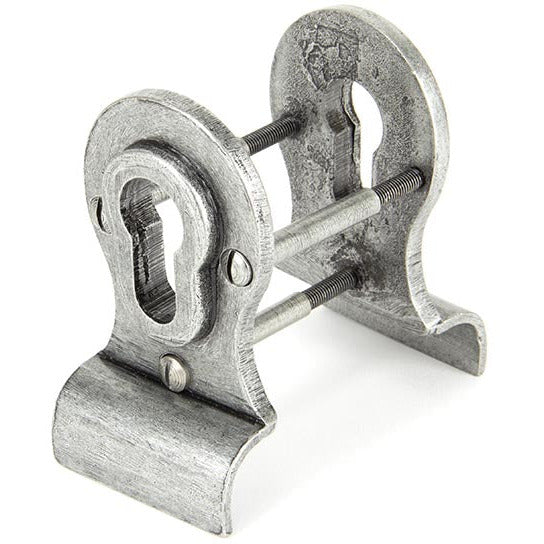 From The Anvil - 50mm Euro Door Pull (Back to Back fixings) - Pewter Patina - 90040 - Choice Handles