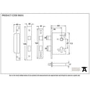 From The Anvil - 2 ½" Euro Profile Sash Lock - Black - 90055 - Choice Handles