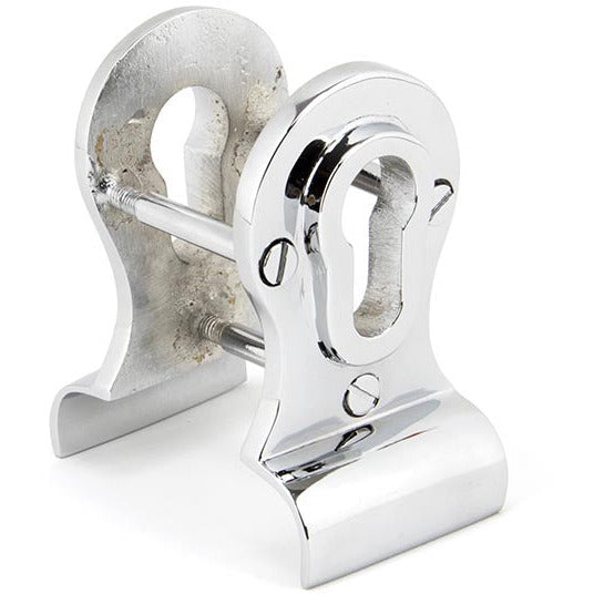 From The Anvil - 50mm Euro Door Pull (Back to Back fixings) - Polished Chrome - 90066 - Choice Handles