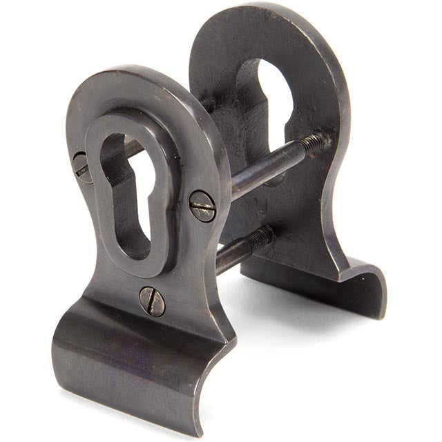 From The Anvil - 50mm Euro Door Pull (Back to Back fixings) - Aged Bronze - 90067 - Choice Handles