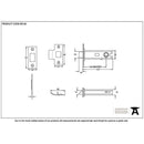 From The Anvil - 5" Heavy Duty Latch - Black - 90128 - Choice Handles