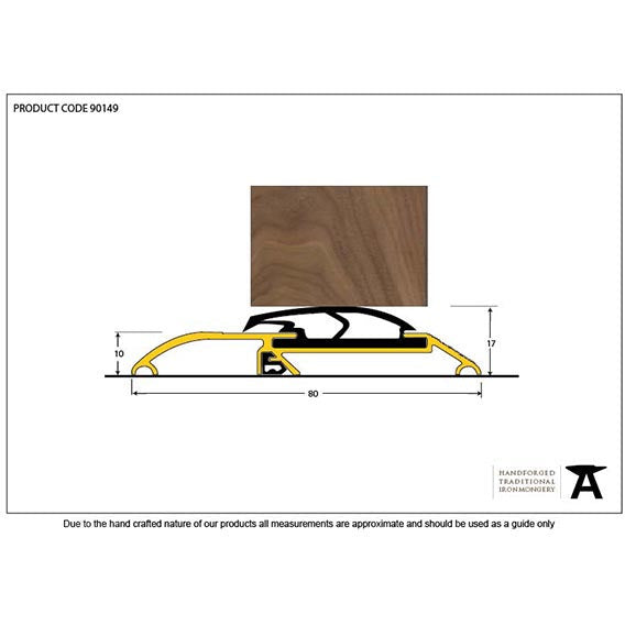 From The Anvil - 933mm Threshex Sill - Gold - 90149 - Choice Handles