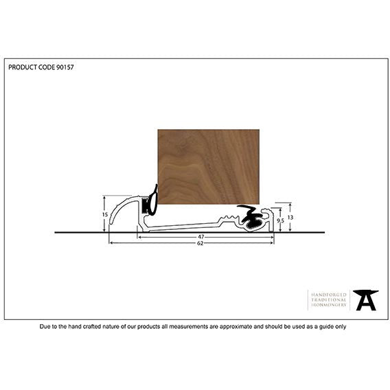 From The Anvil - 914mm Macclex 15/2 Threshold - Aluminium - 90157 - Choice Handles