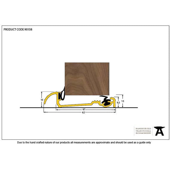 From The Anvil - 914mm Macclex 15/2 Threshold - Gold - 90158 - Choice Handles