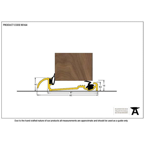 From The Anvil - 2134mm Macclex 15/2 Threshold - Gold - 90164 - Choice Handles