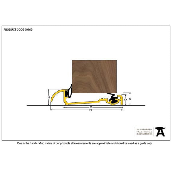 From The Anvil - 914mm Macclex 15/56 Threshold - Gold - 90169 - Choice Handles