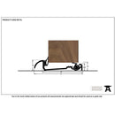 From The Anvil - 914mm Macclex 15/56 Threshold - Black - 90176 - Choice Handles