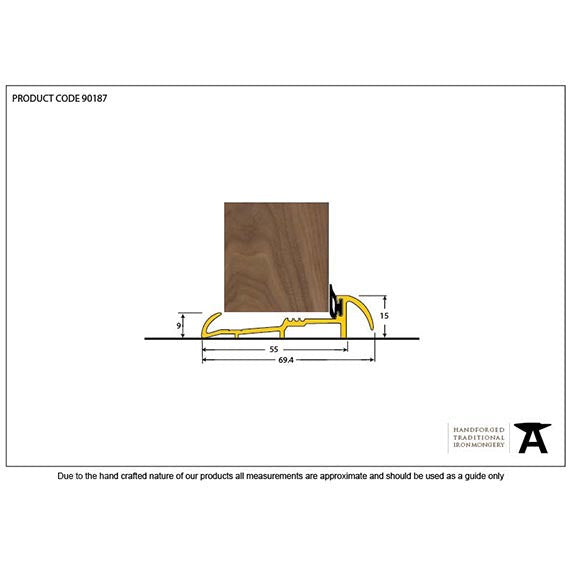 From The Anvil - 1219mm OUM/4 Threshold - Gold - 90187 - Choice Handles
