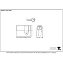 From The Anvil - 35/10 6pin Single Cylinder - Black - 90235 - Choice Handles