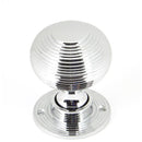 From The Anvil - Heavy Beehive Mortice/Rim Knob Set - Polished Chrome - 90273 - Choice Handles
