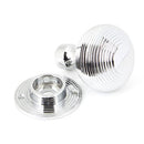 From The Anvil - Heavy Beehive Mortice/Rim Knob Set - Polished Chrome - 90273 - Choice Handles
