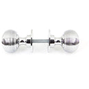From The Anvil - Heavy Beehive Mortice/Rim Knob Set - Polished Chrome - 90273 - Choice Handles