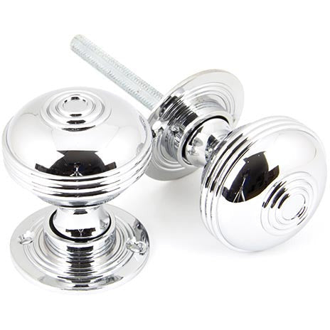 From The Anvil - 50mm Prestbury Mortice/Rim Knob Set - Polished Chrome - 90274 - Choice Handles