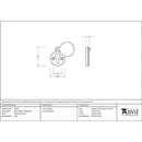 From The Anvil - 30mm Round Escutcheon - Polished Chrome - 90278 - Choice Handles