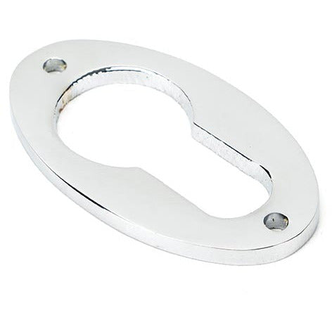 From The Anvil - Oval Euro Escutcheon - Polished Chrome - 90279 - Choice Handles