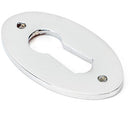 From The Anvil - Oval Escutcheon - Polished Chrome - 90280 - Choice Handles
