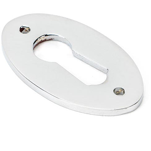 From The Anvil - Oval Escutcheon - Polished Chrome - 90280 - Choice Handles