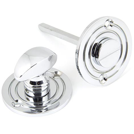 From The Anvil - Round Bathroom Thumbturn - Polished Chrome - 90284 - Choice Handles