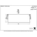 From The Anvil - Small Letter Plate Cover - Polished Nickel - 90290 - Choice Handles