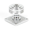 From The Anvil - Tewkesbury Square Mortice Knob Set - Polished Chrome - 90292 - Choice Handles