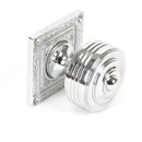 From The Anvil - Tewkesbury Square Mortice Knob Set - Polished Chrome - 90292 - Choice Handles