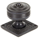 From The Anvil - Tewkesbury Square Mortice Knob Set - Aged Bronze - 90293 - Choice Handles