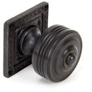 From The Anvil - Tewkesbury Square Mortice Knob Set - Aged Bronze - 90293 - Choice Handles