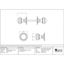 From The Anvil - Brockworth Mortice Knob Set - Polished Chrome - 90294 - Choice Handles