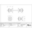 From The Anvil - Elmore Concealed Mortice Knob Set - Aged Bronze - 90297 - Choice Handles