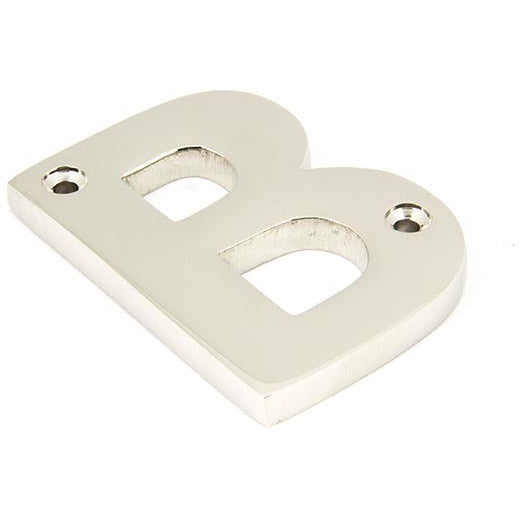 From The Anvil - Letter B - Polished Nickel - 90303B - Choice Handles