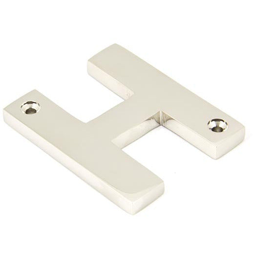 From The Anvil - Letter H - Polished Nickel - 90303H - Choice Handles