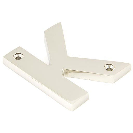 From The Anvil - Letter K - Polished Nickel - 90303K - Choice Handles