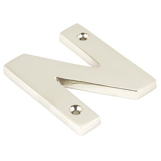 From The Anvil - Letter N - Polished Nickel - 90303N - Choice Handles