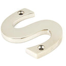 From The Anvil - Letter S - Polished Nickel - 90303S - Choice Handles
