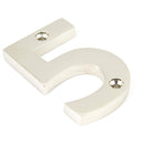 From The Anvil - Numeral 5 - Polished Nickel - 90315 - Choice Handles
