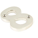 From The Anvil - Numeral 8 - Polished Nickel - 90318 - Choice Handles