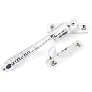 From The Anvil - Night-Vent Locking Reeded Fastener - Polished Chrome - 90330 - Choice Handles