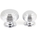 From The Anvil - Beehive Cabinet Knob 30mm - Polished Chrome - 90337 - Choice Handles
