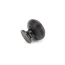 From The Anvil - Beehive Cabinet Knob 40mm - Aged Bronze - 90338 - Choice Handles