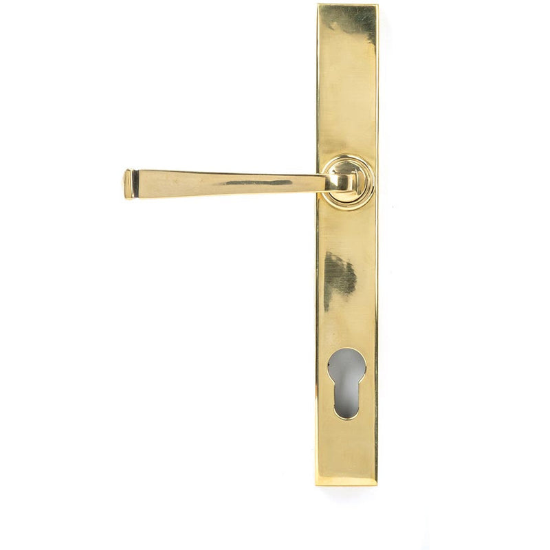 From The Anvil - Avon Slimline Lever Espag. Lock Set - Aged Brass - 90354 - Choice Handles